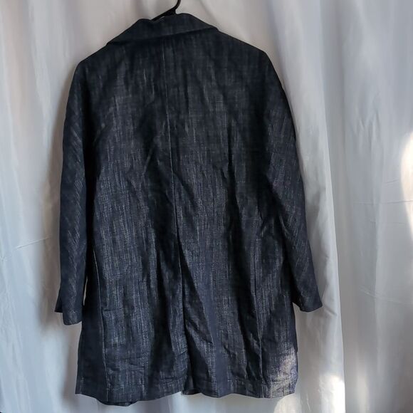 HOPE STHLM Stockholm 💯 Cotton Made In Italy Oversized Denim Blazer Jacket  S - Picture 6 of 16